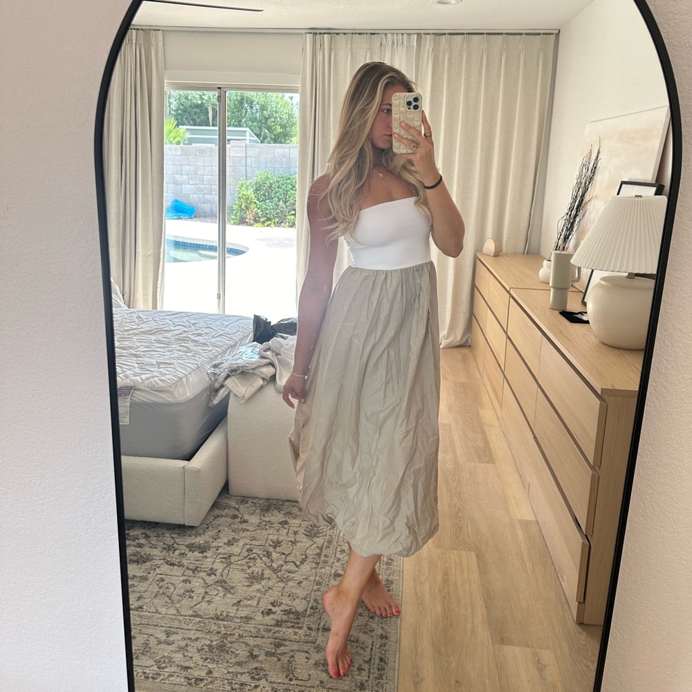 Zara Combination Balloon Dress